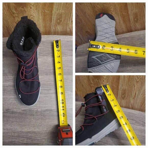 Ryka Alyssa Water Resistant Soft Faux Fur Ankle Boots Womens Size 7.5 Black - Picture 12 of 12